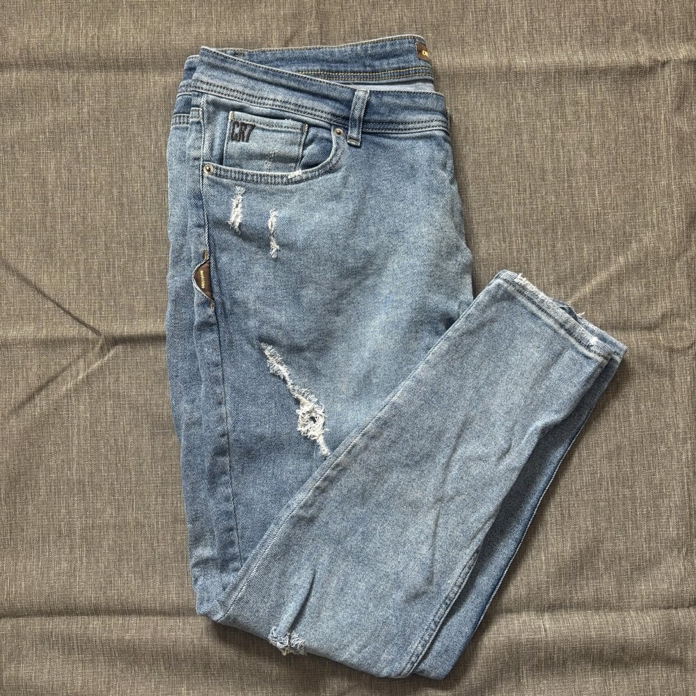 Distressed Denim CR7 Jeans - Size 40